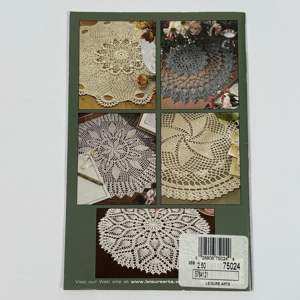 Leisure Arts Little Books Delightful Doilies‎ Crochet Pattern Booklet R18-7 VTG